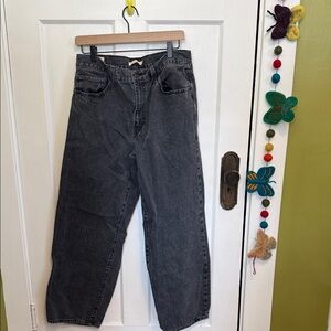 Levi’s Women Baggy Dad Black Wash Jeans